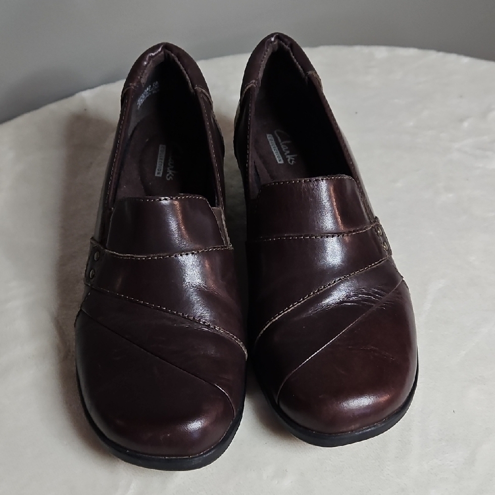 Clarks Brown Leather Loafers for Everyday Comfort